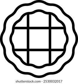 patty icon. Thin linear style design isolated on white background