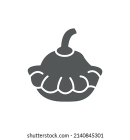 pattypan squash icons  symbol vector elements for infographic web