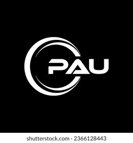 Das Design des PAU-Letter-Logos, Inspiration für eine einzigartige Identität. Modernes Eleganz und kreatives Design. Markieren Sie Ihren Erfolg mit dem Markieren dieses Logos.