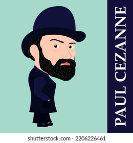 Paul Cezanne Vector Drawing Design