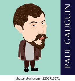 Paul Gauguin Portrait Vector Design