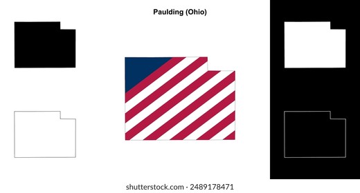 Paulding County (Ohio) outline map set