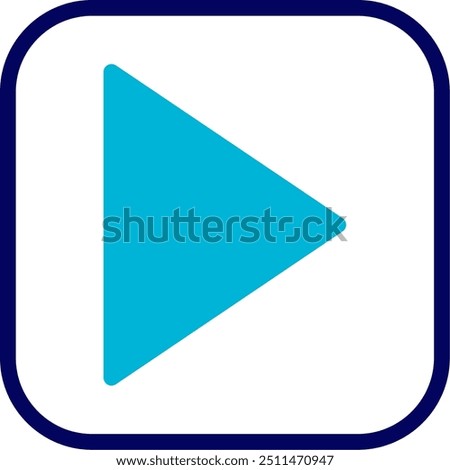 Pause Blue Mixed Vector Icon Design