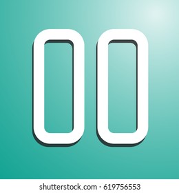 pause buton media icon