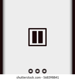Pause button icon.