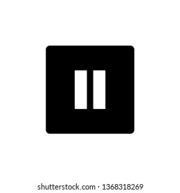 pause button icon vector