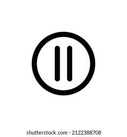 Pause button icon vector illustration