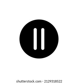 Pause button icon vector illustration