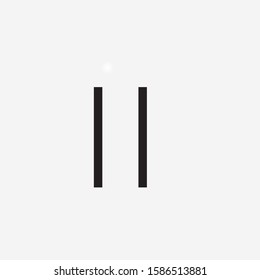 pause button sign icon design vector illustration