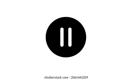 Pause button symbol icon vector illustration