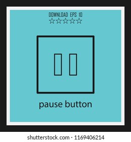 pause button vector icon