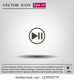 pause button vector icon