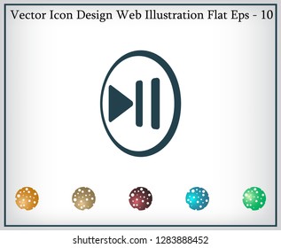 pause button vector icon