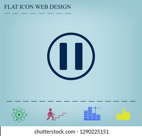 pause button vector icon