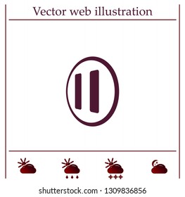 pause button vector icon