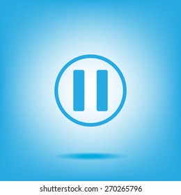 pause button vector icon