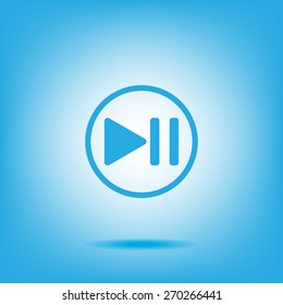 pause button vector icon