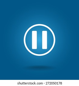 pause button vector icon