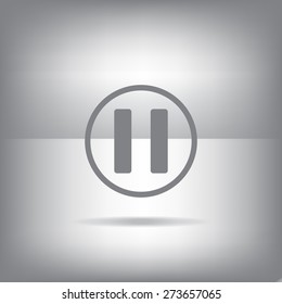 pause button vector icon