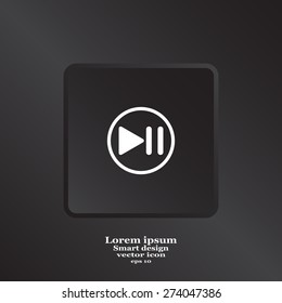 pause button vector icon