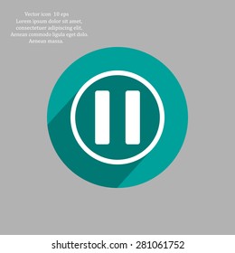 pause button vector icon