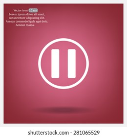 pause button vector icon