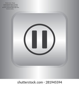 pause button vector icon