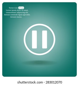 pause button vector icon