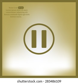 pause button vector icon