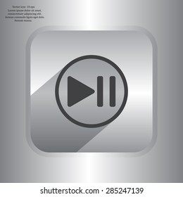 pause button vector icon