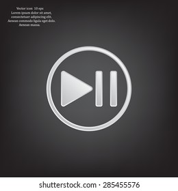 pause button vector icon