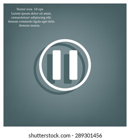 pause button vector icon