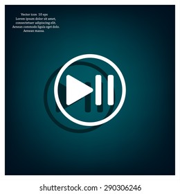 pause button vector icon