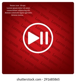 pause button vector icon