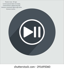 pause button vector icon