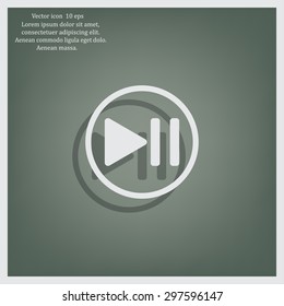 pause button vector icon