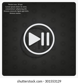 pause button vector icon