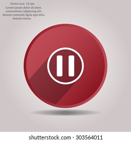 pause button vector icon