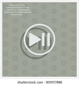 pause button vector icon