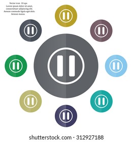 pause button vector icon