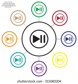 pause button vector icon