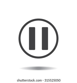 pause button vector icon