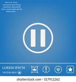 pause button vector icon