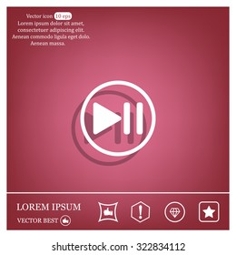 pause button vector icon