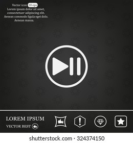 pause button vector icon