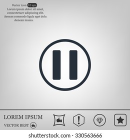 pause button vector icon