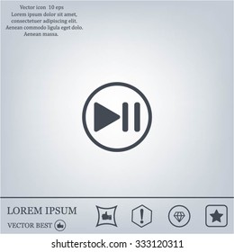 pause button vector icon