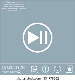 pause button vector icon