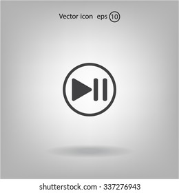 pause button vector icon