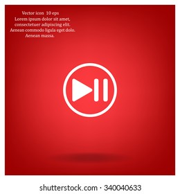 pause button vector icon
